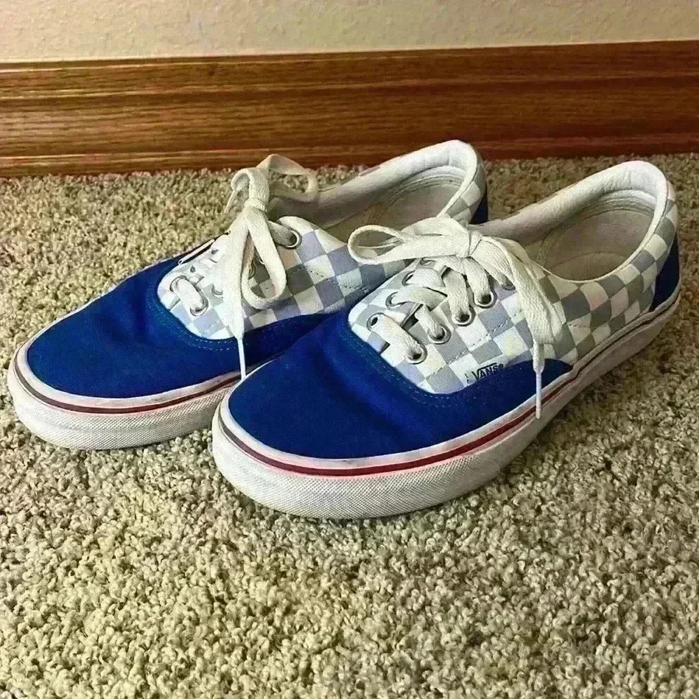 VANS Custom Design Checkerboard Laceup Men’s 6.5/Women’s 8